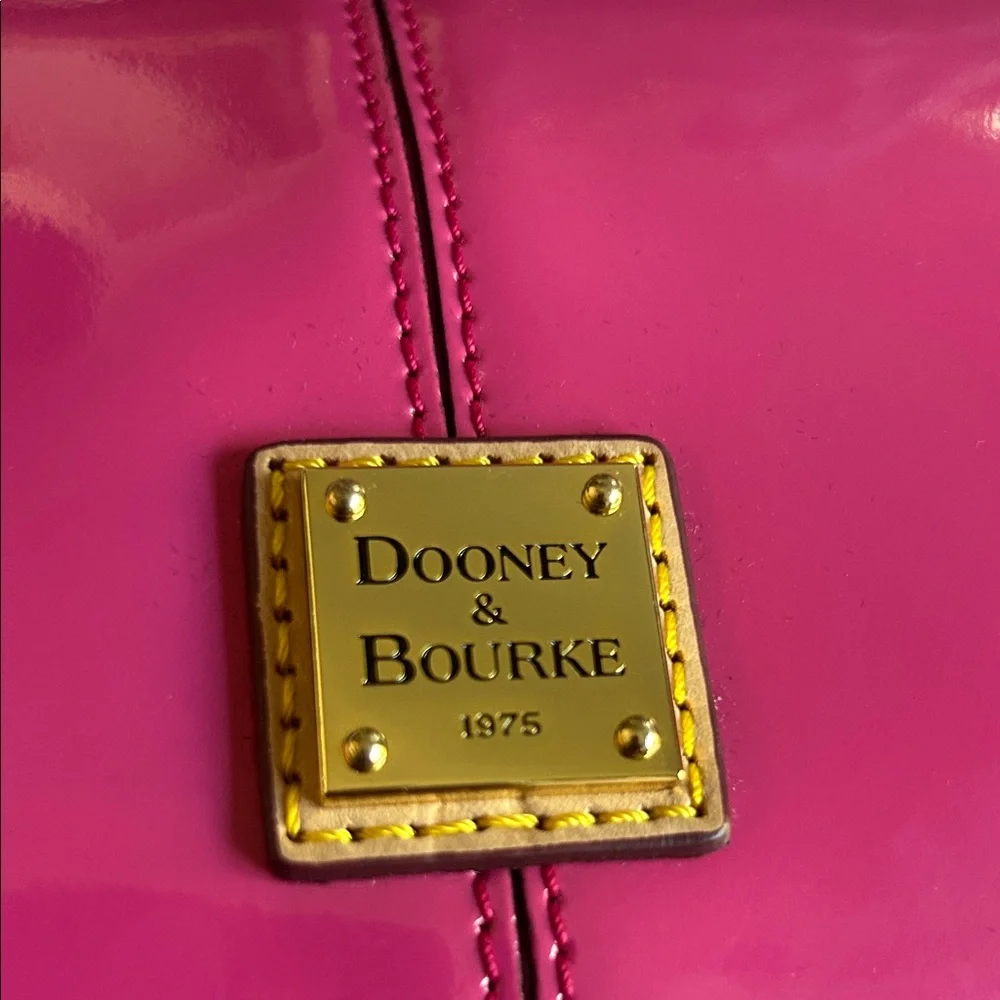 Dooney‎ & Bourke Pink Shoulder Bag with Gold Trim